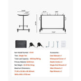 Folding Chair Rack Cart for 42 Chairs or 12 Tables of 400 LBS with Wheels